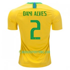 Koszulka Brazylia Dani Alves 2 Mistrzostwa Świata 2018 Domowe Stroje Piłkarskie